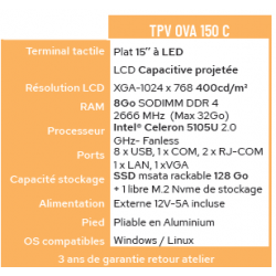 CAISSE TACTILE OVA 150C